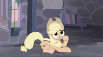 Applejack trying to speak countryisms S5E02