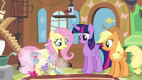 Breezies gathering around Fluttershy S4E16