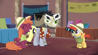 Derpy cosplaying as Dr. Caballeron S6E13