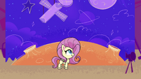 Fluttershy on an outer space movie set PLS1E12b