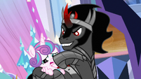 King Sombra boops Flurry Heart's nose S9E1