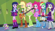 Mane six walking down the hallway EG2