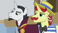 Neighsay and Flam raise their eyebrows S8E16