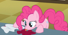 Pinkie Pie licking cherry juice S2E14