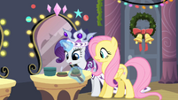 Rarity and Fluttershy surprised S2E11