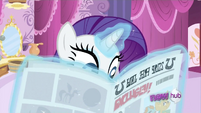 Rarity's reading.