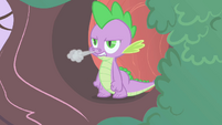 Spike blowing out steam S1E24