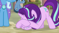 Starlight Glimmer trembling and covering her face S6E25