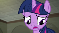 Twilight Sparkle sighing S6E9