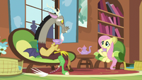 Discord and Fluttershy having Tuesday tea S5E7