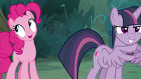 Fake Twilight sinisterly rubbing her feathers S8E13