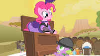 Pinkie Pie popping out of the piano S1E21