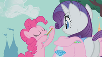 Pinkie Pie showing off her harmonica S1E10