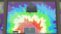 Rainbow colored splat EG3