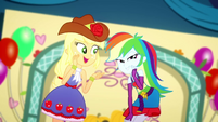 Applejack and Rainbow Dash hatching a prank SS2