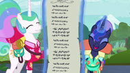 Celestia and Luna ready to start their list S9E13