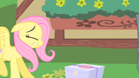 Fluttershy bumps into Pinkie Pie S1E25