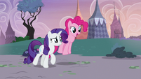 Pinkie Pie and Rarity return to Carousel Boutique S7E9
