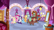 Ponies watch Yona dance like a pro S9E7