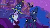 Princess Luna thinking about Twilight's words.