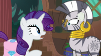 Rarity asks Zecora for blemish cream S8E11