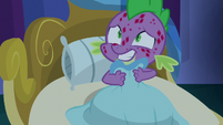 Spike looking embarrassed at Twilight S8E11