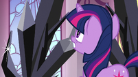 Twilight scared of the dark crystals.