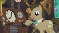 Dr. Hooves pulls the lever S5E9
