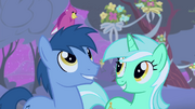 Noteworthy with a bird on his head S4E14