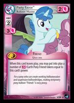 Party Favor, Balloon Master card MLP CCG