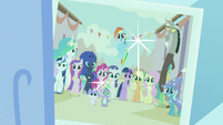 Photo of Mane Six and friends at Our Town S7E1