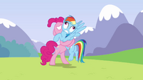 Pinkie Pie makes Rainbow Dash go Derp S3E07