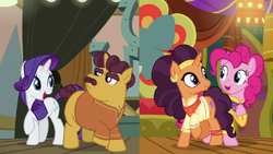 Pinkie and Rarity singing in separate tandem S6E12.png