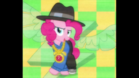 Pinkie with the Wonderbolts insignia in the background S4E21