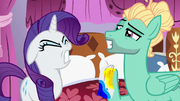 Rarity deeply upset with Zephyr Breeze S6E11