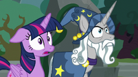 Twilight and Star Swirl face the Pony of Shadows S7E26