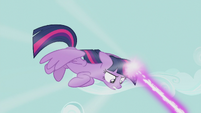 Twilight attacking with magic S5E9