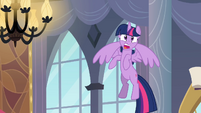 Twilight worried while flying up 3 S4E01
