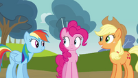 Pinkie Pie's starting to feel the pressure.