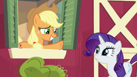 Applejack smiling nervously S6E10