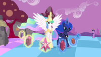 Elements surrounding Celestia and Luna S4E2