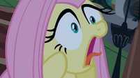 Fluttershy screams in fear of Nightmare Moon!