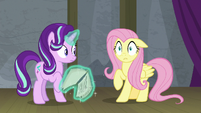 Fluttershy "terrifying, paralyzing stage fright" S8E7