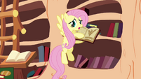 Fluttershy finds the book they are looking for S3E05