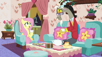 Fluttershy more awkward "uh-huh..." S7E12