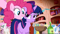 Pinkie Pie party library Twilight Sparkle hot sauce S1E01