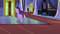 Twilight Changeling galloping into the next castle room S6E25