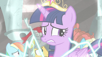 Twilight Sparkle nervously bites her lower lip S7E26