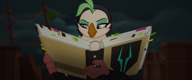 Celaeno reading the Storm King's rulebook MLPTM