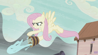 Fluttershy throwing water on Starlight S5E2